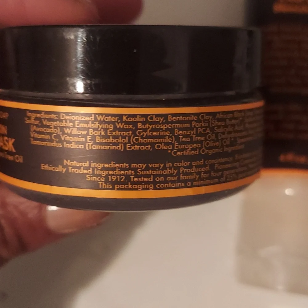 Brand new African black soap problem skin facial wash & scrub, and a Mask